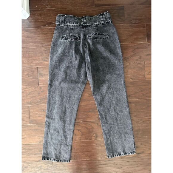 Forever 21 Black Belted Jeans size 25 - Picture 8 of 9